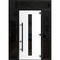 Vdomdoors Front Exterior Prehung Steel Door Ronex1055 Teak 96 2 Sidelight and Transom Window Sidelite Entry RONEX1055EXD-OAK-W12+36+12xH96+16-LH-I - alternate 1