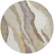 Homeroots 8' Beige Brown And Gray Round Abstract Washable Indoor Outdoor Area Rug 600938 - alternate 3