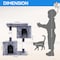 Simple Deluxe FluffyDream Cat Tree Tower, 31 inch Cat Trees with Scratching Posts, Cat Tree for Indoor Cats, Smal 3A53PTTREESCRACH31G02 - alternate 5