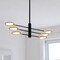 Vaxcel Cullerto 6L Matte Black and Gold Contemporary LED Pendant Light Adjustable Arms P0424 - alternate 6