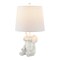 Jonathan Y Kairi 21" Modern Shabby Chic Resin/Iron Happy Elephant LED Kids' Table Lamp with Phone Stand, White JYL4060A - alternate 7