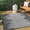 Jonathan Y Zolak Berber Stripe Geometric Black/Ivory 5 ft Square Indoor/Outdoor Area Rug SMB124E-5SQ - alternate 1