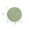 Homeroots 8' Artichoke Green And Ivory Round Abstract Washable Indoor Outdoor Area Rug 600506 - alternate 4