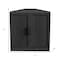 Homeroots 31in Black Wood Corner Accent Cabinet 693400 - alternate 3