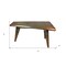 Homeroots 55" Copper Aluminum Writing Desk 489177 - alternate 2