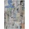 Homeroots 5' X 8' Blue Black And Copper Abstract Washable Indoor Outdoor Area Rug 630946 - alternate 2