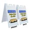 Signmission Fudge Puppies, A-Frame & 2 Decals Installed, Heavy-Duty Plastic Frame SBHD-D-2436-Fudge Puppies - alternate 4