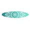 Homeroots 76" X 18" Blue and White Surfboard Floral Medallion Wood Wall Decor 370402 - alternate 2