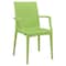 Leisuremod Weave Mace Indoor/Outdoor Arm Chair, Green MCA19G - alternate 1