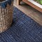 Jonathan Y Pata Hand Woven Chunky Jute Navy 7 ft Square Area Rug NRF102D-7SQ - alternate 3