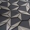 Apollo Tile Mirari 9x11 in. Gray Glossy Glass 3D Trapezoid Mosaic Wall Tile (3.28 sq ft/case) 5PK APLMNC8807GRA - alternate 5