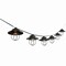 Jonathan Y 10-Light Indoor/Outdoor 10 ft. Rustic Farmhouse LED G40 Metal Cage Shade String Lights, Black JYL8703A - alternate 5