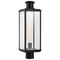 Nuvo Luca, Outdoor Post Lantern, Sand Black Finish, Clear Beveled Glass 60/8513 - alternate 4