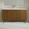 James Martin Vanities Laurent 60" Double Vanity, Honey Oak w/ 3 CM White Zeus Silestone Top 545-V60D-HNO-3WZ - alternate 5