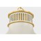 Hudson Valley Lighting Highclere 17.75 in. Pendant in Aged Brass/Off-White by Mark D. Sikes MDS2405-AGB/OW - alternate 3