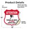 Signmission Video Surveillance Shield Sign Attention, 12 Inch X 12 Inch, Vinyl Decal SHI-D-12-469 - alternate 3