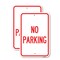 Signmission No Parking 2, 18'' X 24'' 2 Signs, Heavy Gauge Aluminum, 2PK A-1824-2PACK-23789 - alternate 1