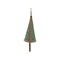 Homeroots Set of Four Green And Natural Woven Bamboo Christmas Tree Shaped Ornaments, 4PK 633368 - alternate 1