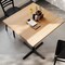 Flash Furniture Bennett 36 in Square Solid Wood Indoor Tabletop in Natural with 30 in x 30 in Bar Height GSF-SQ36-NAT-T3030B-GG - alternate 3
