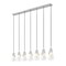 Z-Lite Aimie 7-Light Linear Chandelier, 7 in W, Brushed Nickel 828P7-7L-BN - alternate 5