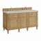 James Martin Vanities Lorelai 60" Double Vanity, Light Natural Oak, w/ 3 CM Siberian Silestone Top 424-V60D-LNO-3SFR - alternate 6