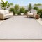 Jonathan Y Ararat High-Low Pile Moroccan Diamond Modern Beige 4 ft. x 6 ft. Indoor/Outdoor Area Rug SBH105A-4 - alternate 1