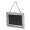 Homeroots 10" X 14" Gray Floral Metal Hanging Chalkboard 642299 - alternate 5