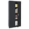Sandusky Lee Shelving Storage Cabinet, 66 in H, 30 in W, 18 in D, Swing, Keyed, Black, 4 Shelves VF31301866-09 - alternate 3