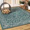 Jonathan Y Charleston Vintage Filigree Textured Weave Teal/Gray 8 ft. x 10 ft. Indoor/Outdoor Area Rug SMB106F-8 - alternate 4