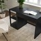 Martha Stewart Kayden Single-Drawer Desk w/2 Tier Shelf in Black w/Oil Rubbed Bronze Hardware KHO-23042-TBSF-BK-BK-MS - alternate 6
