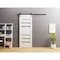 Sartodoors Sturdy Barn Door Frosted Glass White 18x84 Solid Core Modern Interior QUADRO4266BD-B-WS-1884 - alternate 4