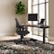 We'Re It Electric Sit Stand Desk, 46.25 H, 24 W X Laminate wood, metal, Black, Walnut Block VL22BLK7224-WNB - alternate 4