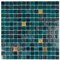 Apollo Tile Mingles 12 in. x 12 in. Glossy Bottle Green Glass Mosaic Wall and Floor Tile 20 sq. ft./case, 20PK MIX2088GN452A - alternate 3