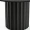 Homeroots 46" Black Solid Wood Pedestal Base Round Top Dining Table 721077 - alternate 3