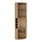 Homeroots 71" Natural Wood Corner Bar Cabinet 552281 - alternate 10