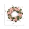 Homeroots 35" Pink And Green Hydrangea Artificial Wreath 634650 - alternate 3