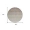 Homeroots 8' Brown And Ivory Round Ombre Washable Indoor Outdoor Area Rug 595795 - alternate 4