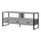 Homeroots 49in Gray Cabinet Enclosed Storage TV Stand 490366 - alternate 3