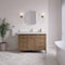 James Martin Vanities Brittany 48" Sgl Vanity, Pecan w/ Sgl Hole 3 CM White Zeus Silestone Top and Matching Backsplash 655-V48-PCN-1WZ - alternate 5