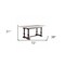 Homeroots 72" White and Gray Marble And Solid Wood Trestle Base Dining Table 347309 - alternate 4