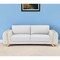 Homeroots 90" White Italian Leather Sofa With Gold Legs 491053 - alternate 4