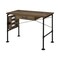 Homeroots 39" Brown and Black Writing Desk 491411 - alternate 3