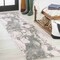 Jonathan Y Marmo Abstract Marbled Modern Gray/Cream 2 ft. x 8 ft. Runner Rug CTP201D-28 - alternate 1