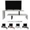 Leisuremod Orford TV Stand with MDF Shelves and Powder Coated Iron Legs, White ORS88W - alternate 4