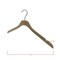 Nahanco 17in Raw Wooden SlimLine Shirt/Dress Hanger w/ Gunmetal Hook, 50PK SL7151750GM - alternate 3