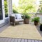 Homeroots 5' X 8' Gold And Beige Abstract Washable Indoor Outdoor Area Rug 594930 - alternate 3