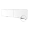 Ghent M1 Porcelain Magnetic Whiteboard, Aluminum Frame, 4'H x 16'W, 2 pieces M1-416-4 - alternate 3
