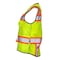 Dome75 Safety Vest, Polyester, Reinforced Front Zipper Closure Closure, HiVis Yellow/HiVis Orange Contrast OV6123W - alternate 4