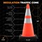 Xpose Safety 28 in Orange Traffic Cone, 10 lb Base with 6 in & 4 in Reflective Collar, PVC, DOT Approved, 4 PK OTC28-64-10L-4-X-S - alternate 4