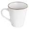 Elama Arthur 6 Piece Stoneware Mug Set in Matte White with Gold Rim ELM-ARTHUR6M - alternate 2